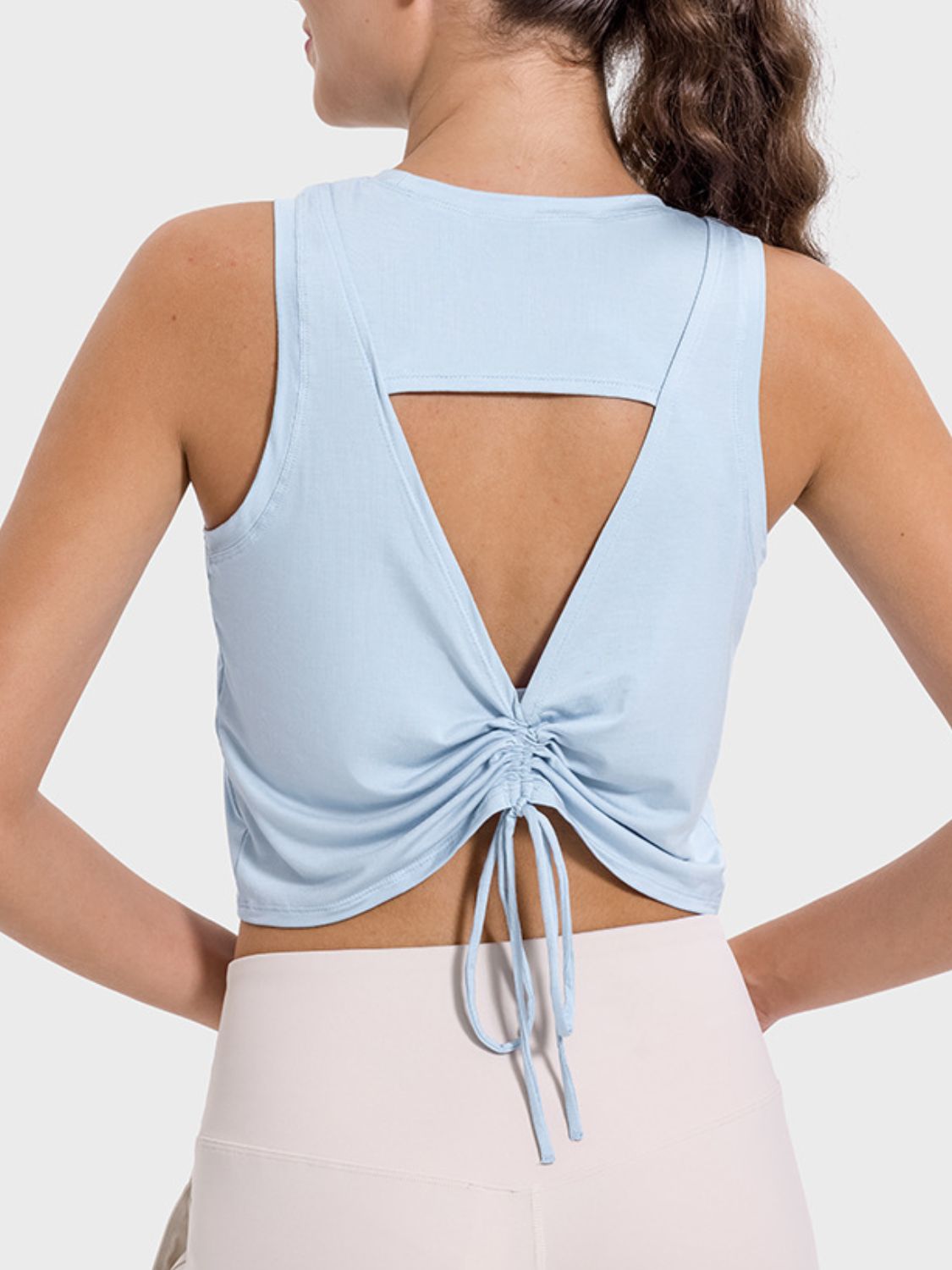 Cutout Active Toga Tank Top for Women - Breathable Workout Top with Stylish Cutout Design - Perfect for Yoga, Gym & Summer Outfits