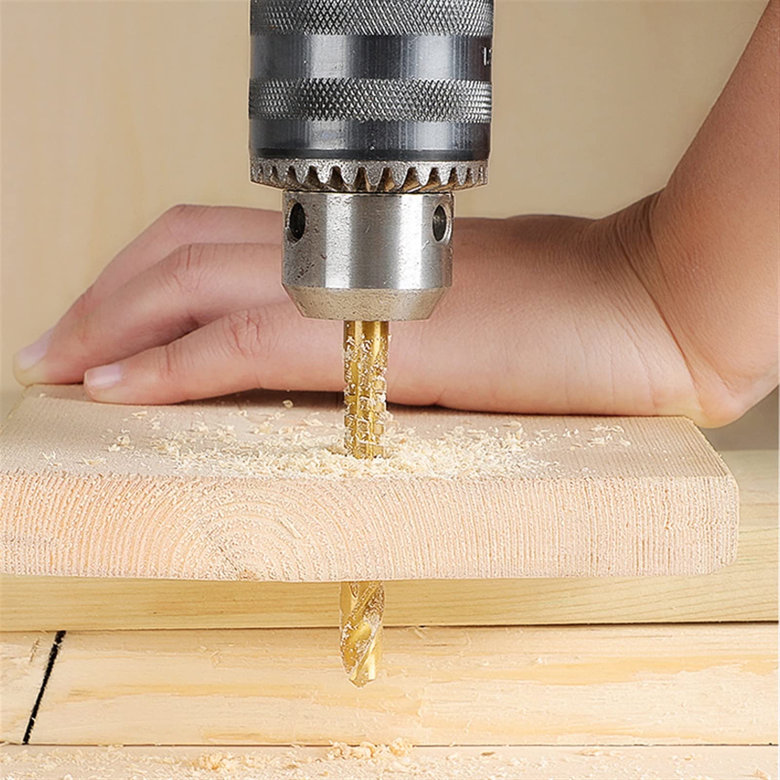 DOLUNTO 3/6Pcs Cobalt Drill Bit Set - High Speed Steel Spiral Screw Metric Tap Twist Drill Bits for Metal, Wood, Plastic - Perfect for DIY, Construction & Home Improvement Projects (6PCS)