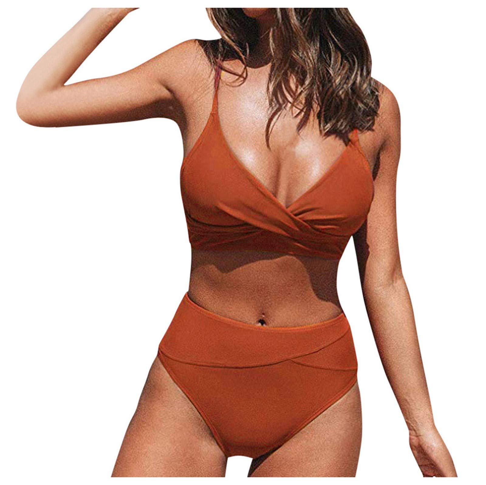 Soyienma High Waisted Bikini Set - Tummy Control Swimwear for Beach & Pool