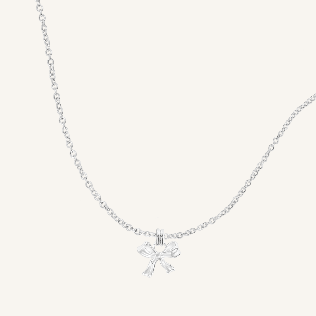 Fusion Bow Charm Necklace - Elegant Jewelry for Women, Perfect for Parties, Weddings & Daily Wear