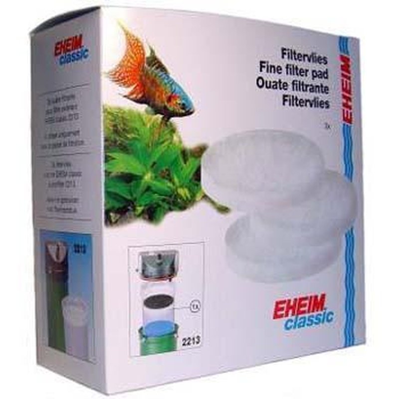 Eheim Classic 250 (2213) White Wool Filter Pad 3 Pack - Premium Aquarium Filter Media for Fish Tank, Pond & Canister Filters - Perfect for Crystal Clear Water & Healthy Fish