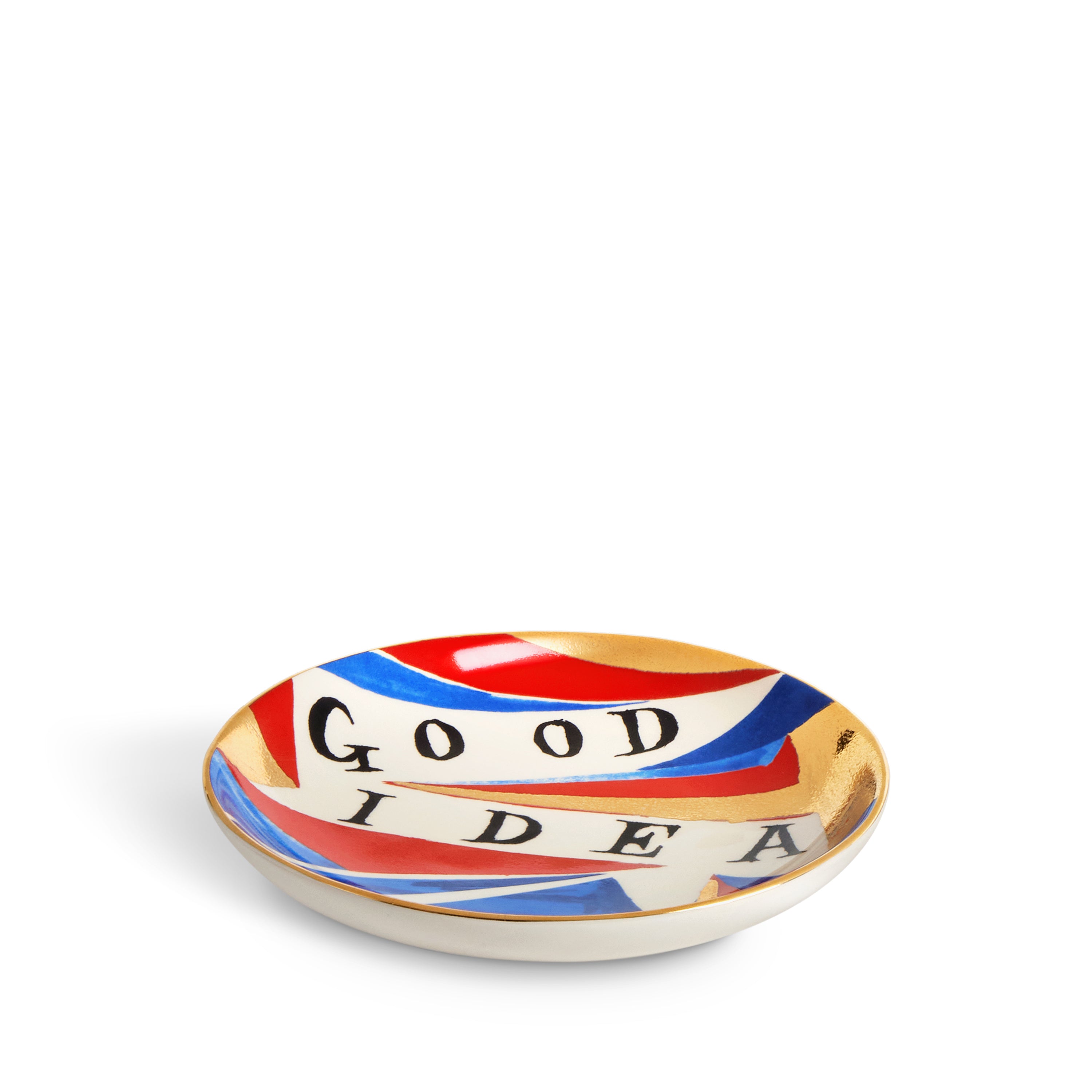 Ruan Hoffmann Good/Bad Idea Plate - Unique Ceramic Dish for Home Decor, Gift Giving & Artistic Display | Perfect for Kitchens, Dining Rooms & Modern Interior Design