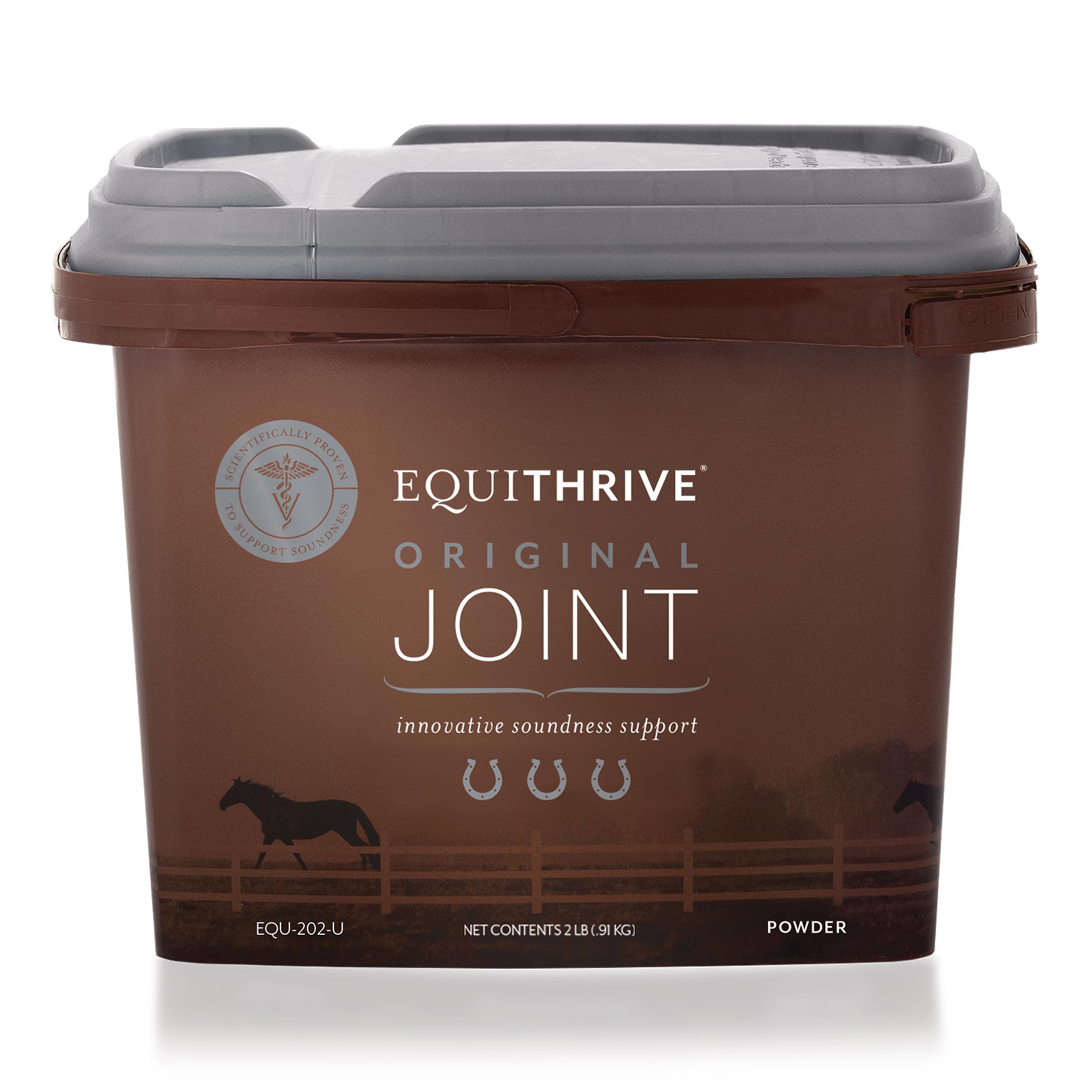Equithrive Original Joint Supplement Powder for Horses - Resveratrol & Hyaluronic Acid Formula - 2 lb Bag - Supports Mobility & Joint Health - Ideal for Performance Horses & Senior Equine Care