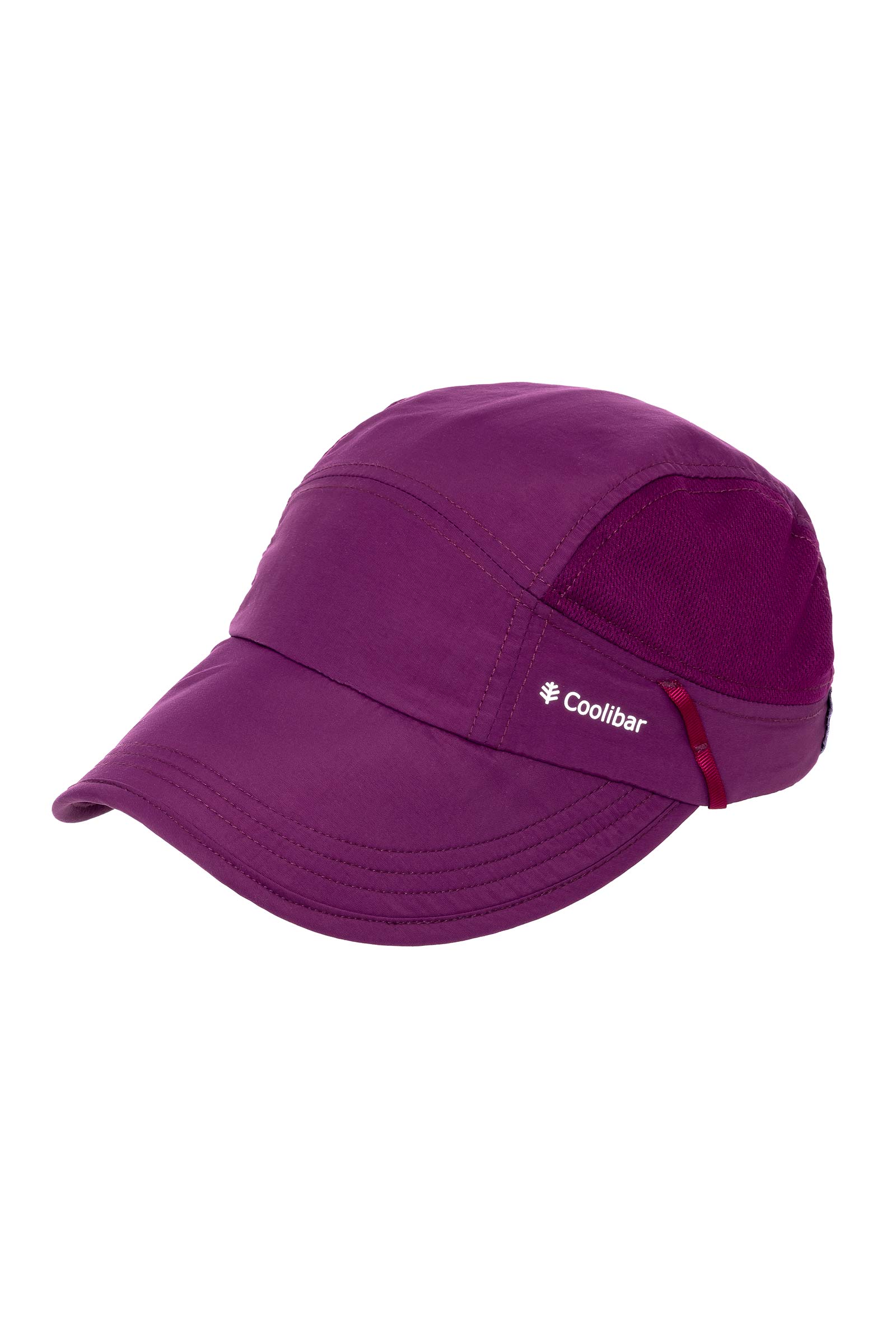 Destin Packable Hat for Women & Men - Lightweight Travel Sun Hat with UPF 50+ Protection, Foldable Wide Brim Hat for Beach, Hiking, and Outdoor Adventures - Rich Plum