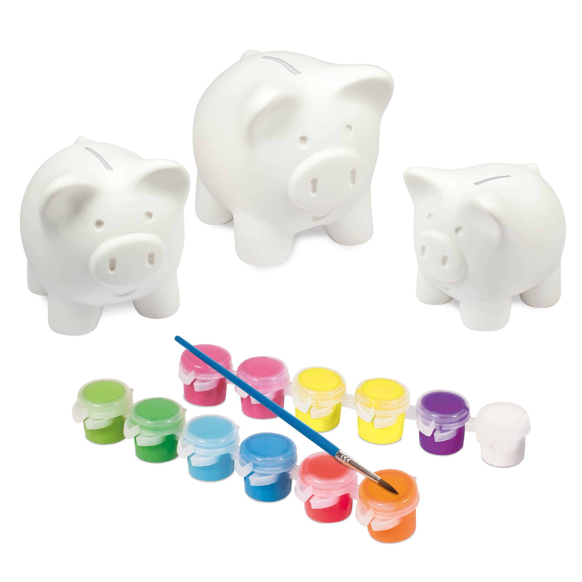 Galt Toys Paint A Piggy Bank Set - DIY Ceramic Piggy Bank Kit for Kids, Fun Arts & Crafts Activity for Children - Perfect for Birthday Gifts & Creative Playtime