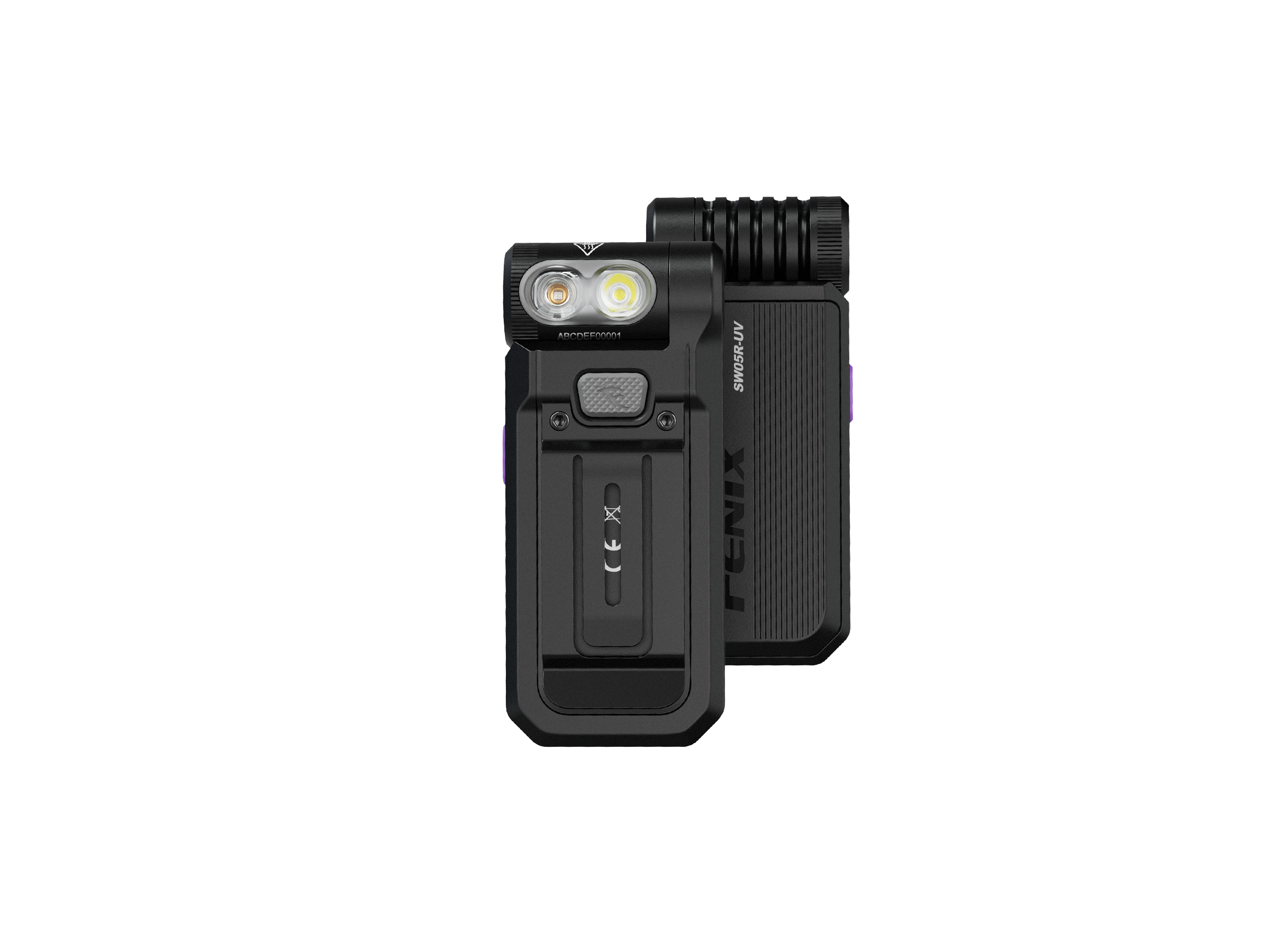 Fenix SW05R Multipurpose Clip On Light - Red & UV Output for Camping, Hiking, and Emergency Use
