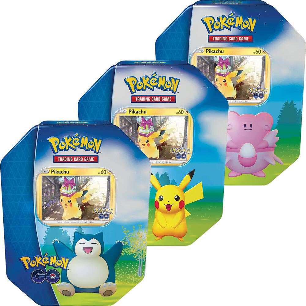 Pokemon GO Collectible Tin with Random Art - Perfect for Trading Cards, Gifts & Game Nights