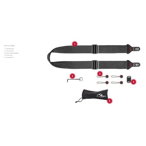 Peak Design Slide Camera Strap [2017] - Ash Gray - Adjustable & Comfortable for DSLR, Mirrorless Cameras - Perfect for Travel, Hiking & Photography Enthusiasts