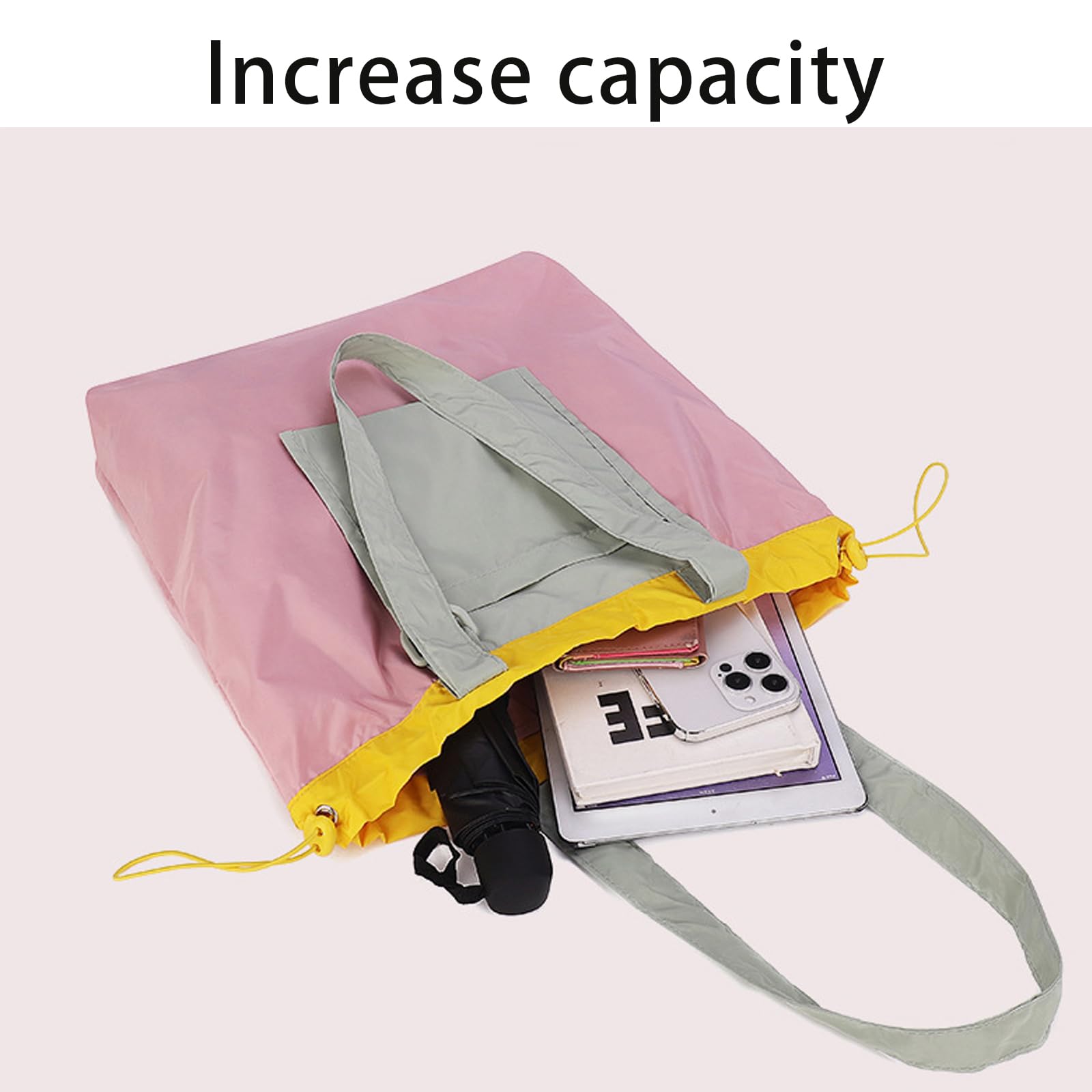 Stylish Lightweight Travel Tote Bags for Women - Large Reusable Grocery & Beach Shoulder Bag - Perfect for Shopping, Travel & Daily Use