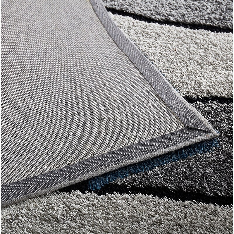 Aria Collection Soft Pile Hand Tufted Shag Area Rug - Blue 5' x 8' - Plush Living Room Rug for Cozy Bedroom & Modern Home Decor