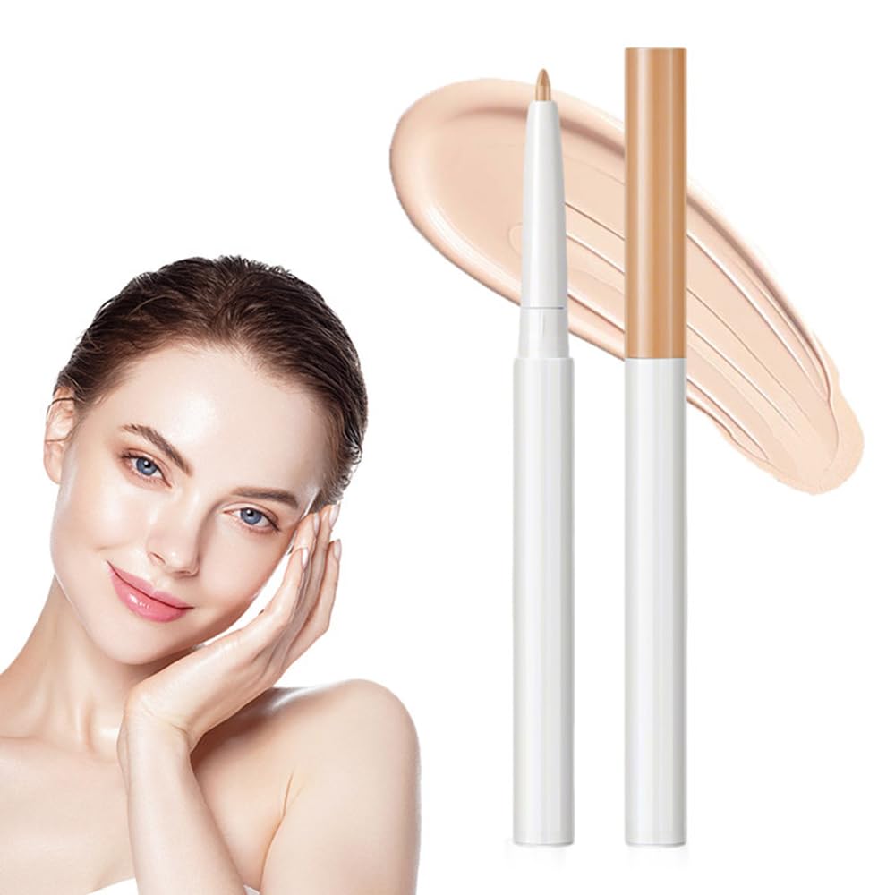 2025 Waterproof Full Coverage Multifunctional Concealer Stick - Under Eye, Eyebrow & Lip Line Concealer Pencil (Natural, One Size) | Perfect for Daily Makeup, Touch-Ups & On-the-Go Beauty
