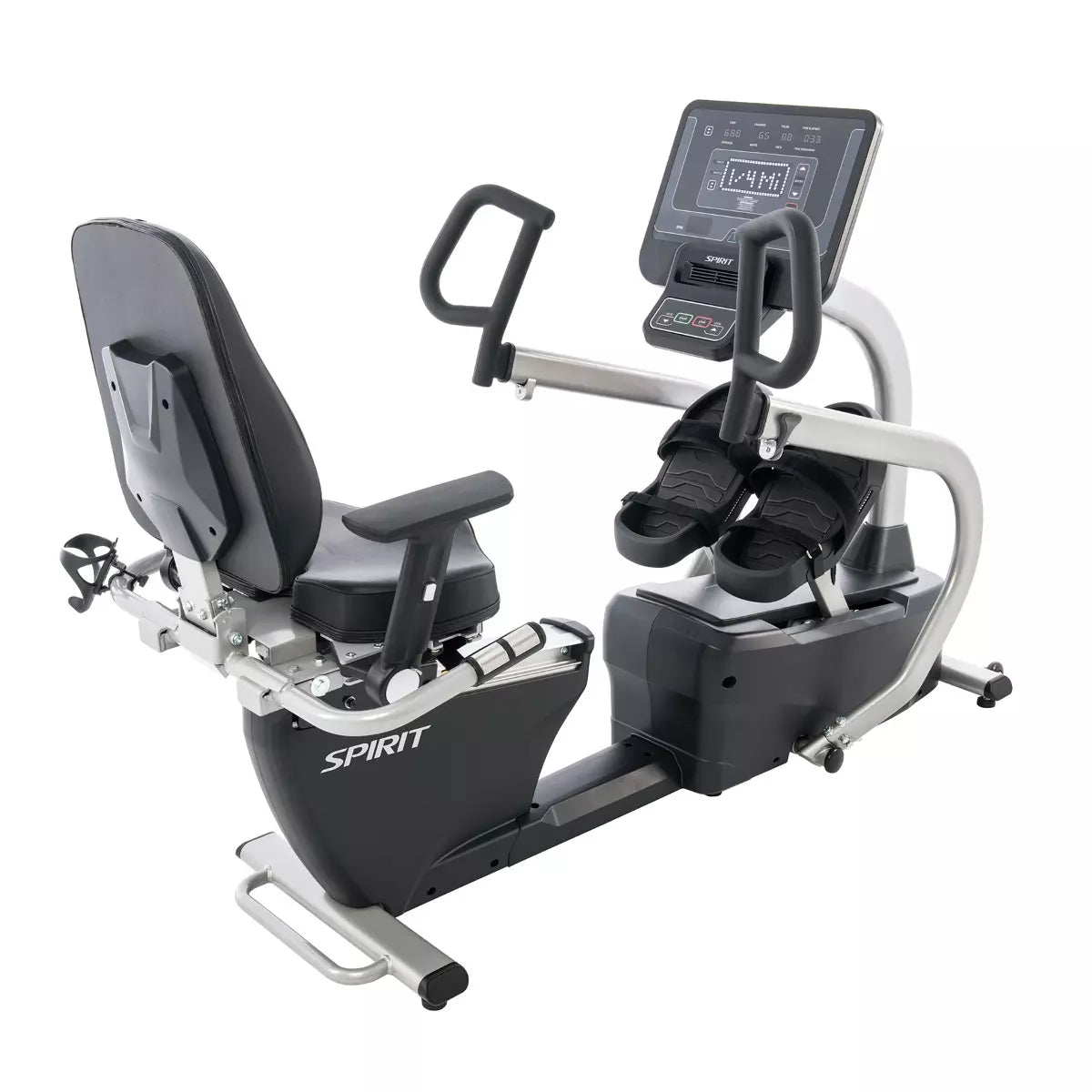 Spirit Fitness CRS800S Recumbent Stepper with Swivel Seat - Low Impact Cardio Machine for Home Gym & Rehabilitation - Perfect for Seniors & Physical Therapy