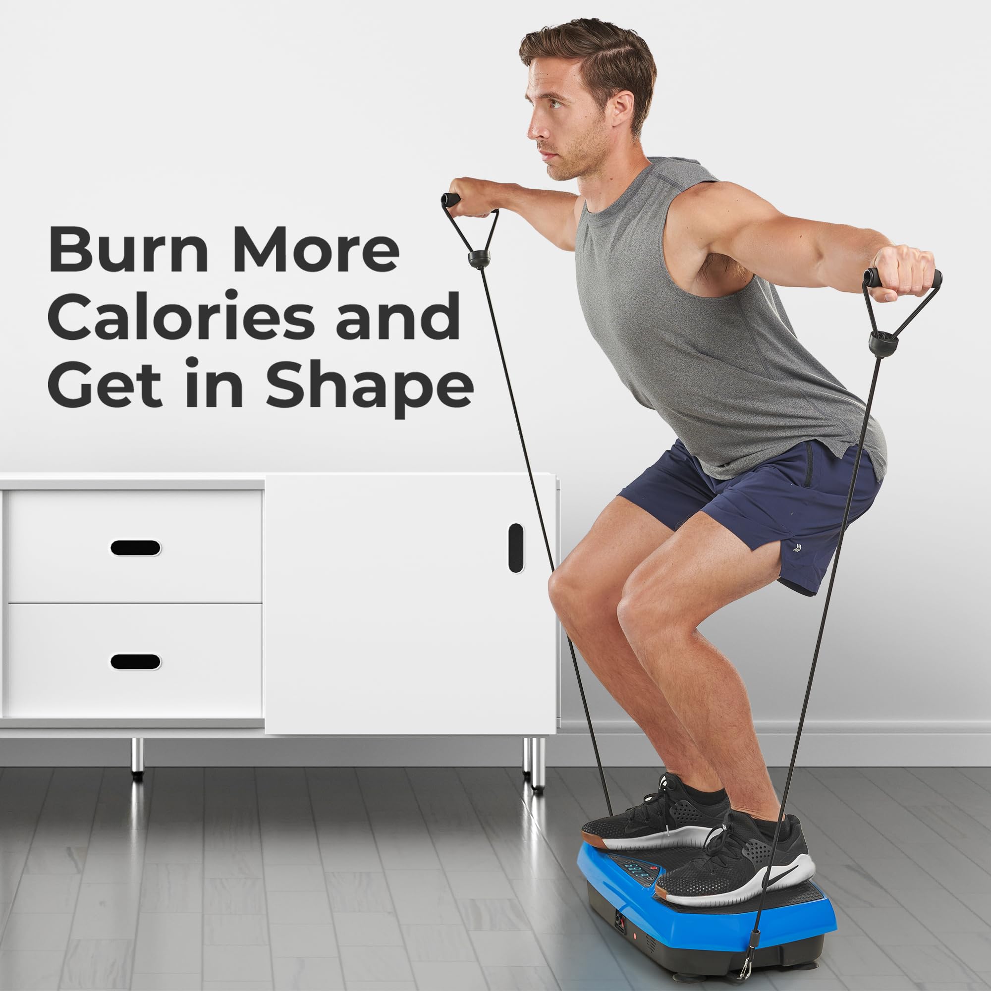 Lifepro Vibration Plate Exercise Machine with Magnetic Acupoints - Full Body Vibration Platform for Weight Loss, Muscle Toning & Lymphatic Drainage - Portable Home Gym Equipment for Beginners, Recovery & Fitness - Perfect for Home Workouts, Physical Therapy & Relaxation