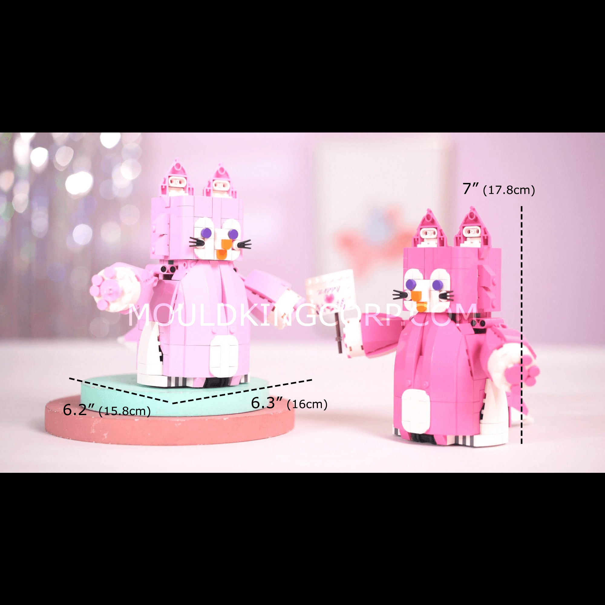 Mould King 13159 Rose Red Cute Fox Robot Building Set - 438 PCS STEM Educational Toy for Kids | Perfect for Birthday Gifts, School Projects & Creative Play
