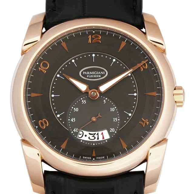 Luxury Parmigiani Fleurier Kapla Tonda 18K Rose Gold Men's Watch - Swiss Automatic Movement, Sapphire Crystal - Perfect for Business Meetings & Formal Events