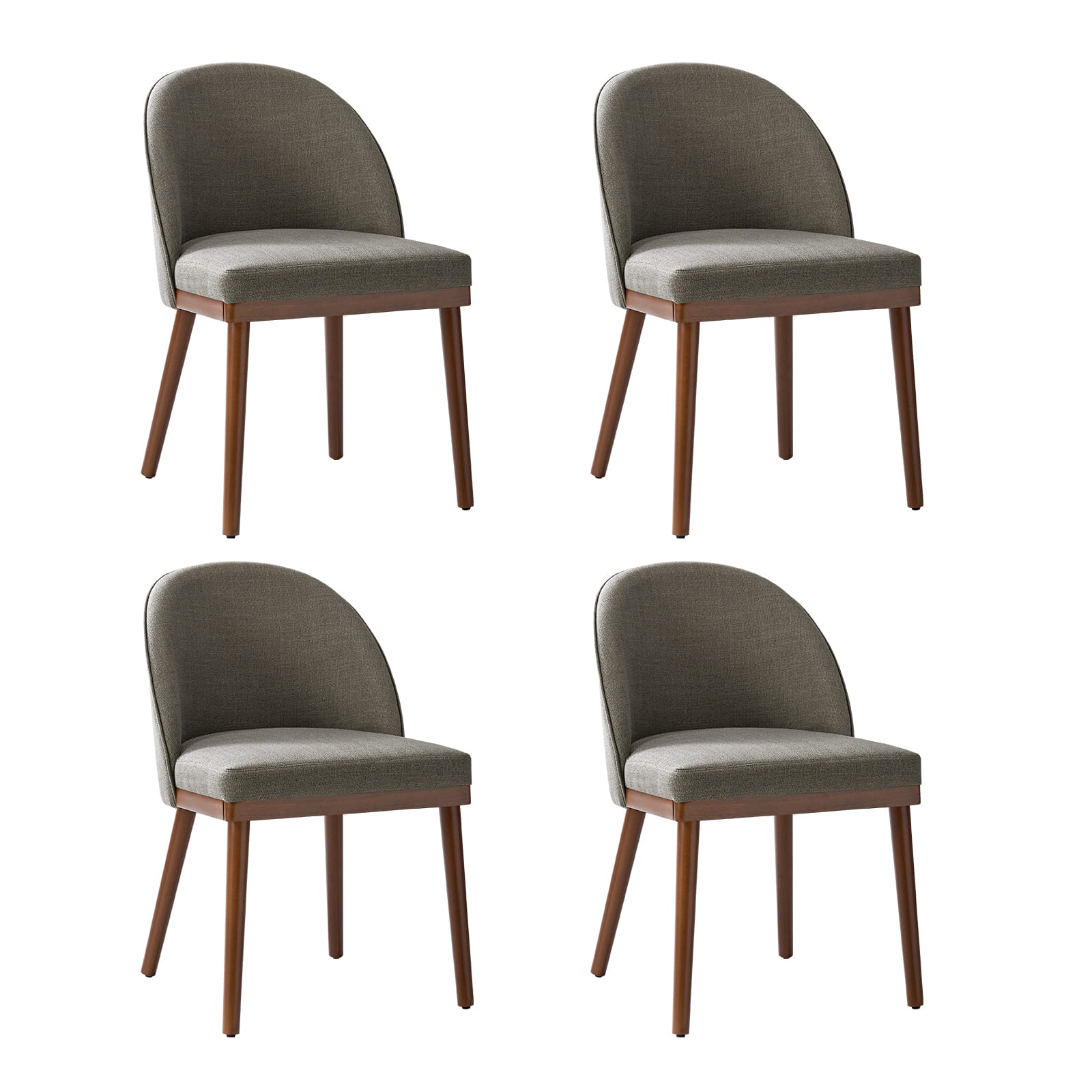 Serta Upholstered Dining Chairs with Solid Wood Legs - Comfortable Modern Kitchen & Dining Room Seating (Set of 2/4/6) for Home, Restaurant, or Office Use