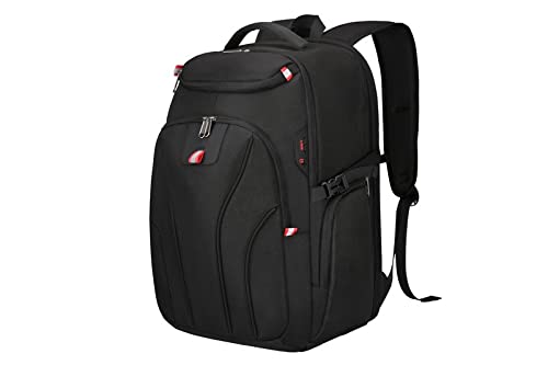 ANITAY 19.6 Inch Extra Large Laptop Backpack for 17.3 Inch Laptop - USB Charging Port, RFID Protection, Durable Travel Backpack for Men & Women - Perfect for Business, College, School & Commuting (Black)