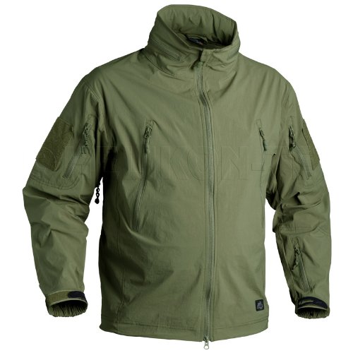Helikon Trooper Soft Shell Jacket - Waterproof Windproof Outdoor Jacket for Men - Olive Green Tactical Jacket for Hiking, Camping & Military Use