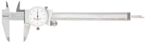 Starrett 1202-6 Stainless Steel Dial Caliper 0-6 Inch Range with 0.001