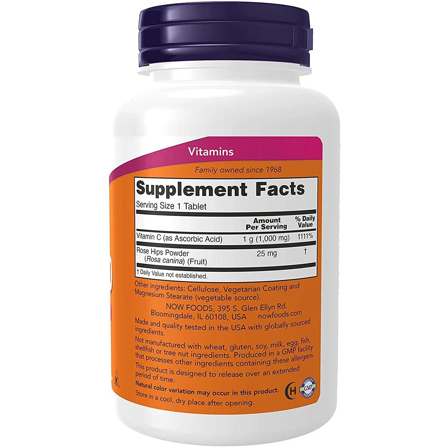 NOW Vitamin C 1000mg Sustained Release Tablets - Immune Support & Antioxidant Boost - Daily Supplement for Adults & Kids - Perfect for Cold Season & Year-Round Wellness