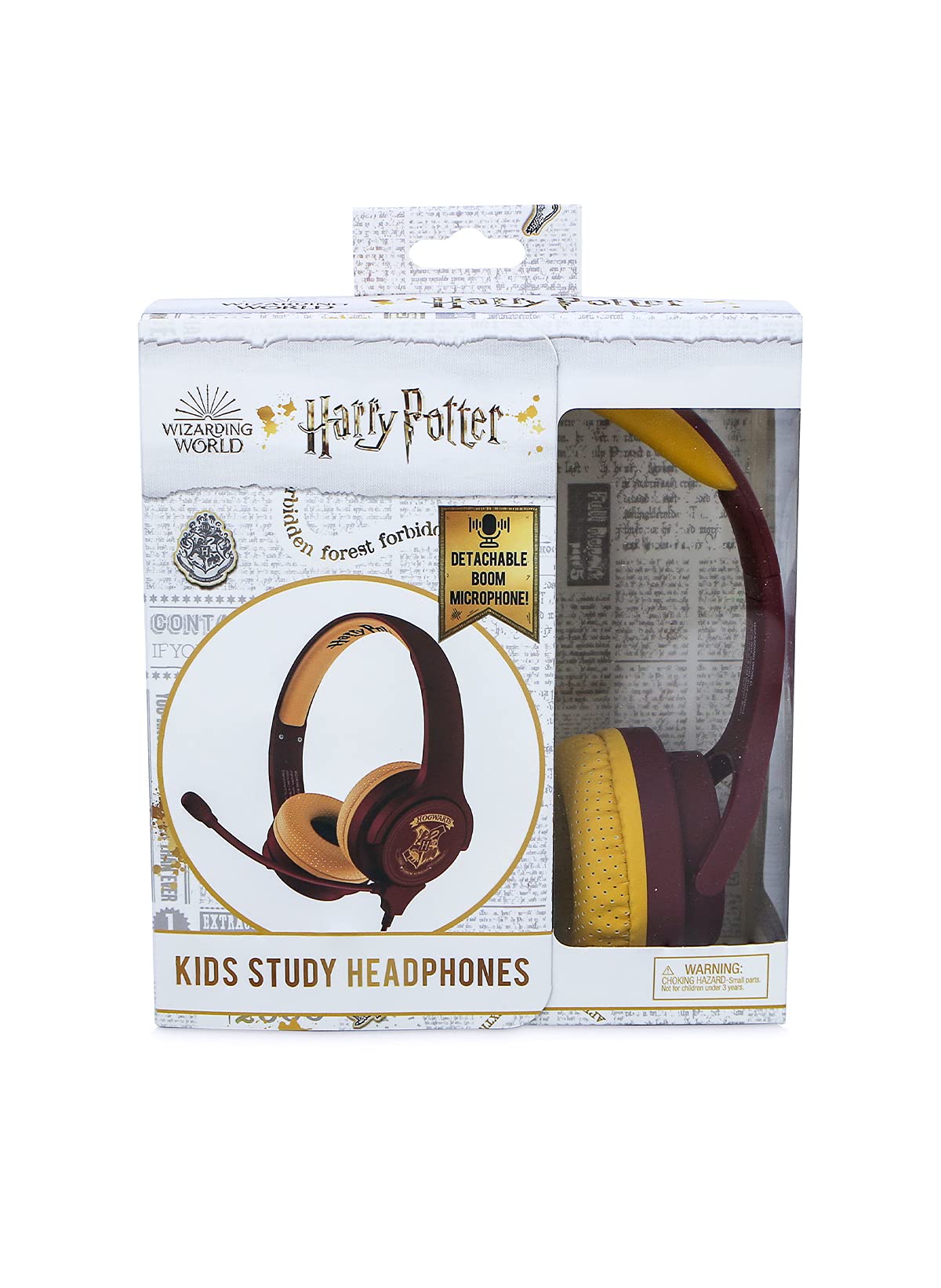 OTL Harry Potter Study Headphones - Universal Compatibility, Brown - Perfect for Studying, Reading & Relaxing with Your Favorite Wizarding World Soundtrack