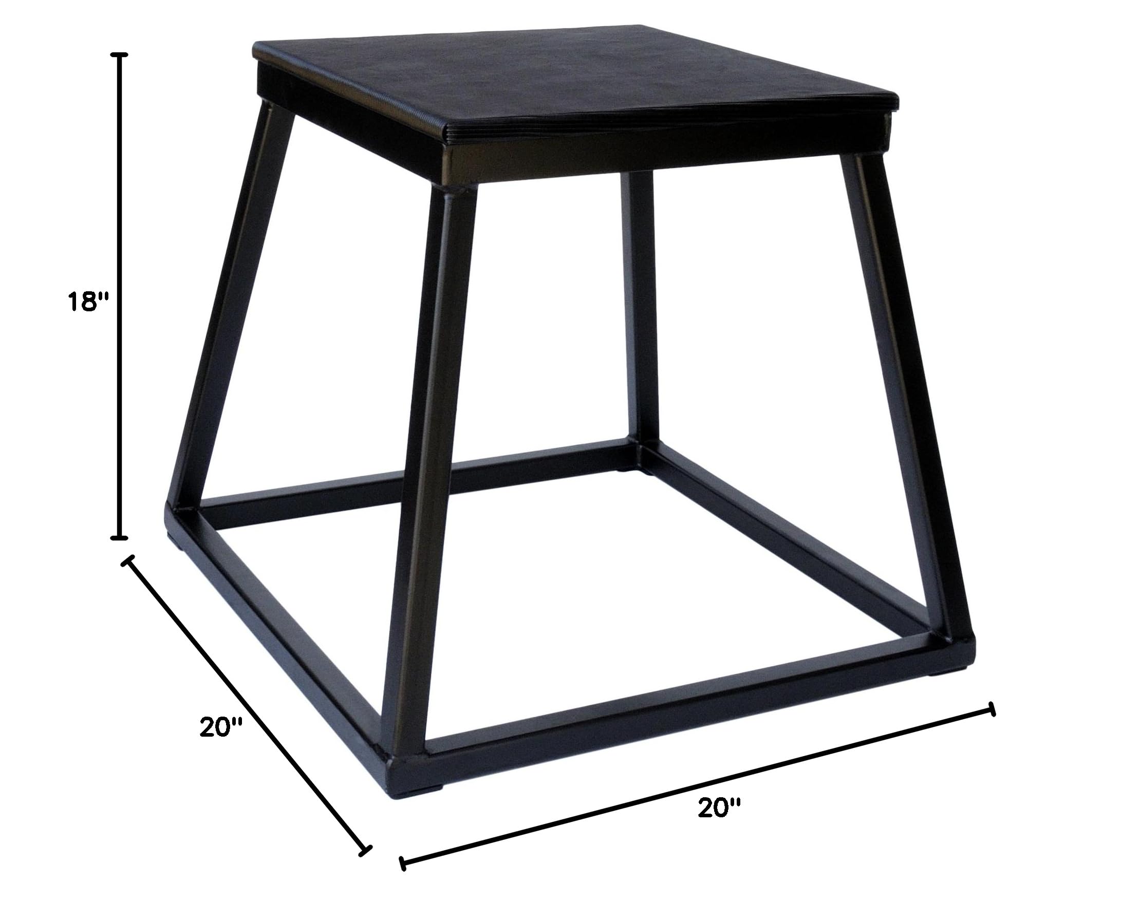 Premium Ader Black Plyometric Box - Heavy Duty Jump Training Platform for CrossFit, Gym & Home Workouts - Ideal for Agility Drills & Fitness Exercises
