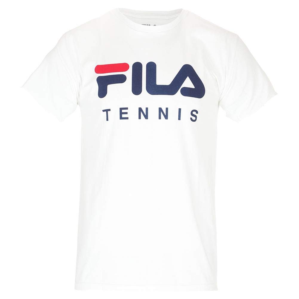Fila Men's Tennis Tee Shirt - Comfortable Performance Polo for Men - Peacoat Blue - Perfect for Tennis, Golf & Casual Wear