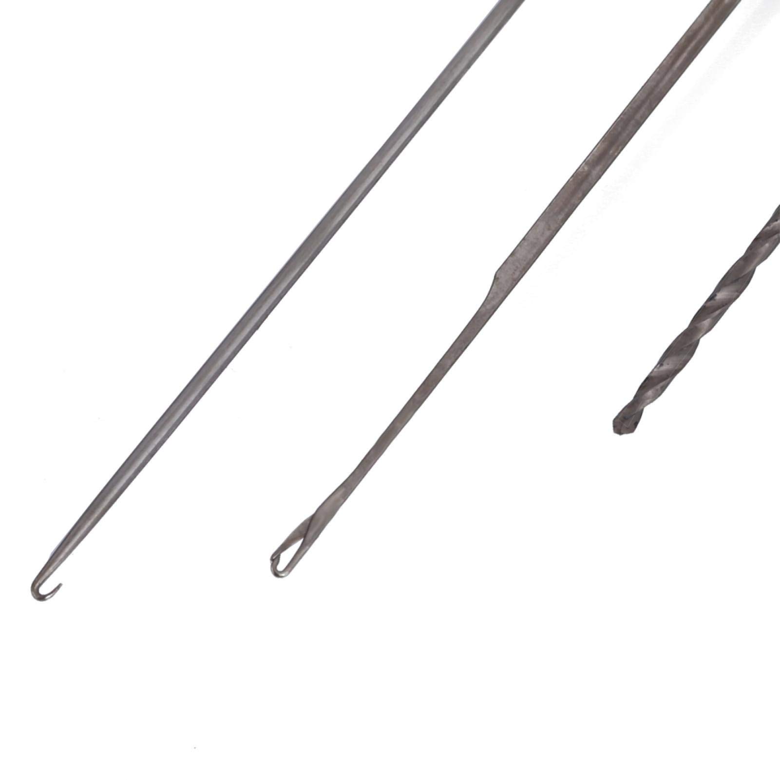 Alomejor 3Pcs/Set Premium Carp Fishing Hair Rigs Kit - 1 Hook Needle, 1 Stringer Needle, 1 Drill Needle | Handmade Boilie Rigs for Carp Angling | Perfect for Lake, River & Competition Fishing