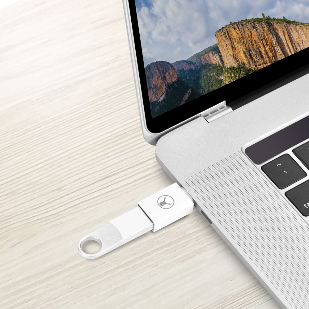Bonelk USB C to USB A 3.0 Adapter - High Speed Data Transfer & Charging Cable - White - Compatible with MacBook, iPad Pro, Samsung Galaxy & More - Perfect for Office, Travel & Home Use
