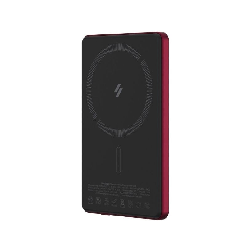 Adam Elements CS5 5000mAh Portable Power Bank - High Capacity External Battery Charger for Smartphones, Tablets & USB Devices | Perfect for Travel, Camping & Emergency Power Backup