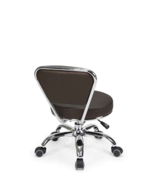Dayton Rolling Stool - Adjustable Height Rolling Chair with Wheels for Salon, Workshop, and Office Use