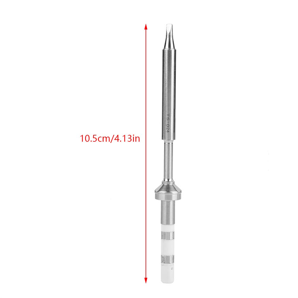 High-Quality TS100 Soldering Iron Tip - Mini Stainless Steel Replacement (TsD24) for Precise Electronics Repair | Perfect for DIY Projects, Circuit Board Fixing & Small Welding Jobs