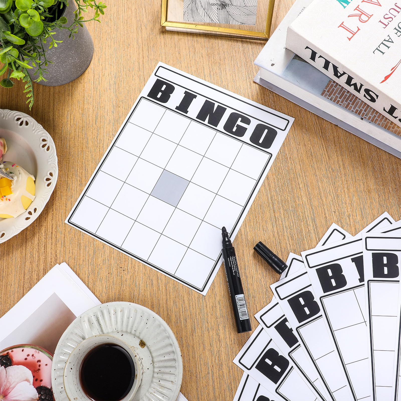 36-Piece Blank Bingo Cards Set - Jumbo White Bingo Game Boards for DIY Customization - Bulk Large Blank Bingo Sheets for Adults - Perfect for Parties, Family Game Nights & Gift-Giving