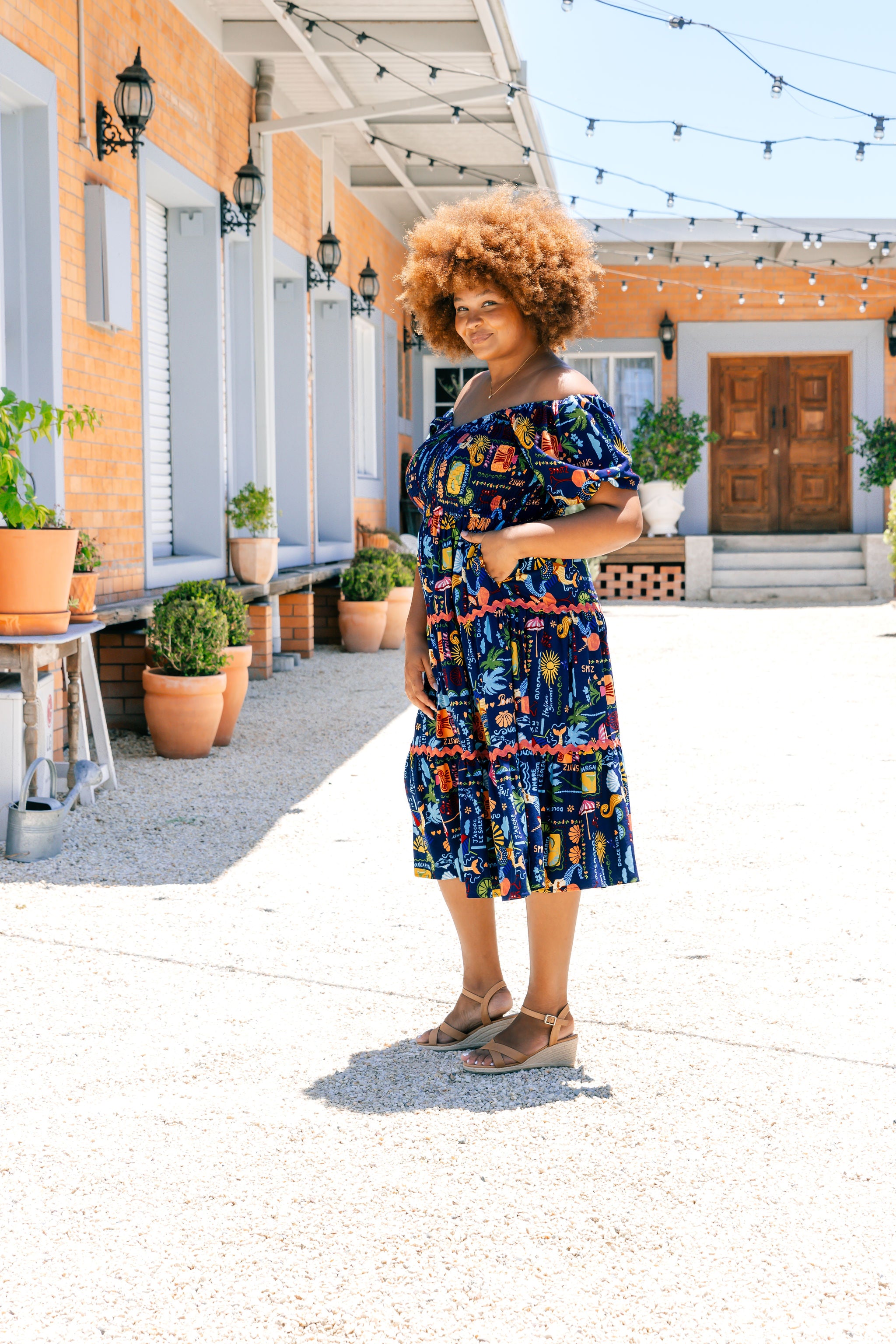 Peri Midi Dress - Flowy Euro Summer Dress for Women | Perfect for Beach Vacations, Date Nights & Summer Parties