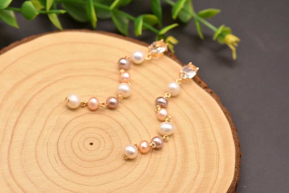 GLSEEVO Minimalist Water Pearl Drop Earrings for Women - Elegant Long Dangle Earrings for Birthday, Party & Everyday Wear - Original Jewelry Design GE0839