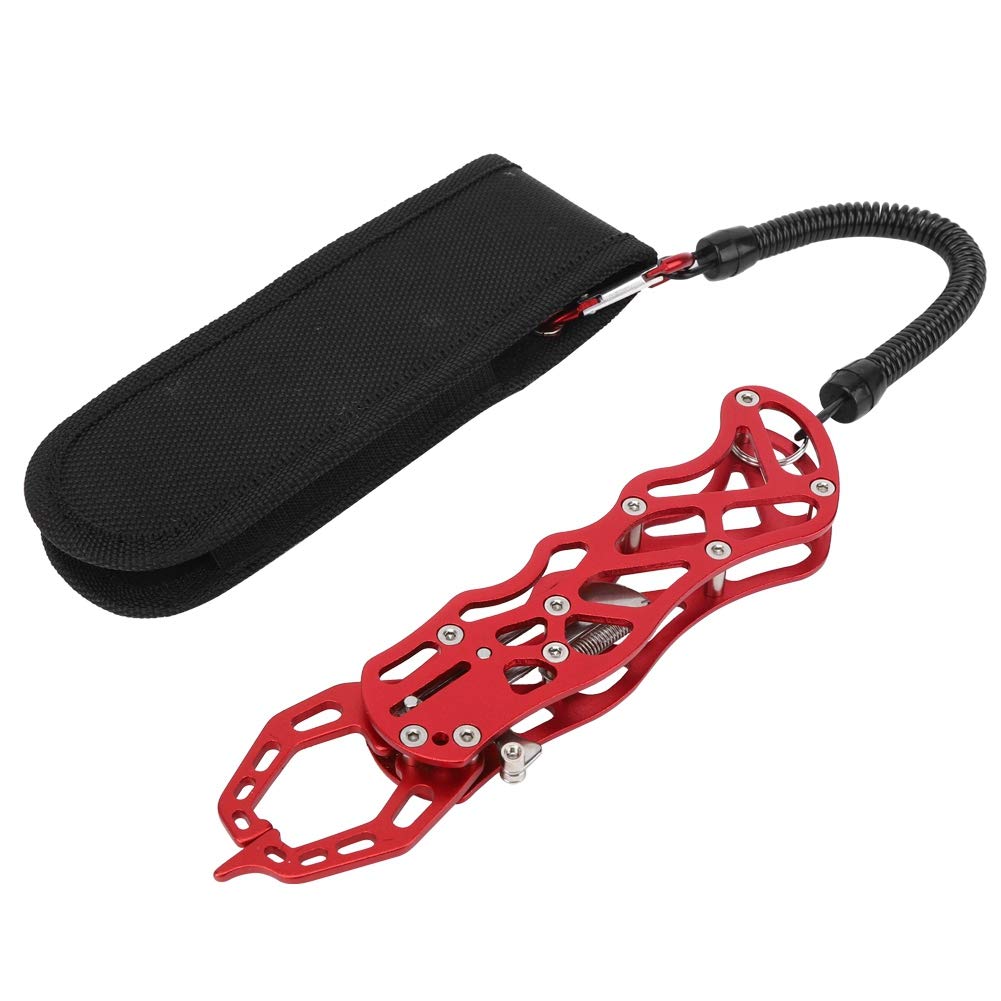 BNINETEENTEAM Fishing Pliers - Hollow Out Lure Aluminum Alloy Fish Controller Tong Clamp Tool with High Strength | Perfect for Saltwater Fishing, Bass Fishing, and Kayak Fishing Accessories
