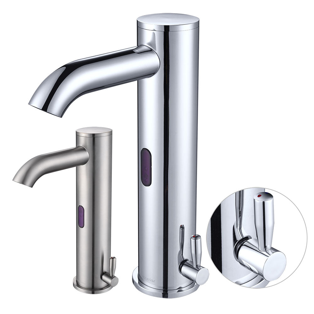Aquaterior Motion Sensor Touchless Kitchen Faucet - Hot & Cold Water Mixer with 10