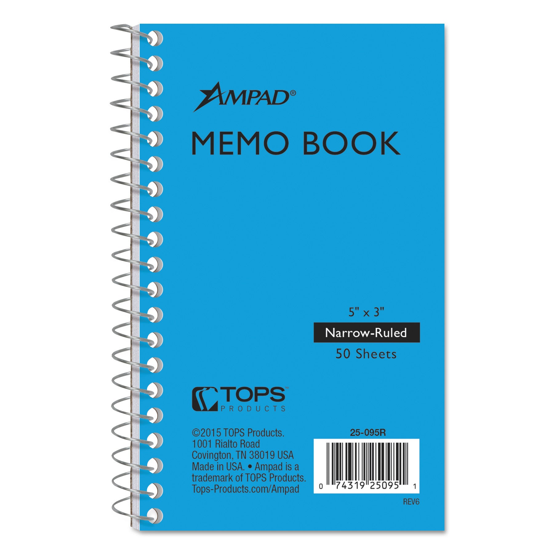 Ampad® Narrow Rule Memo Notebooks - 50 Pack, 5