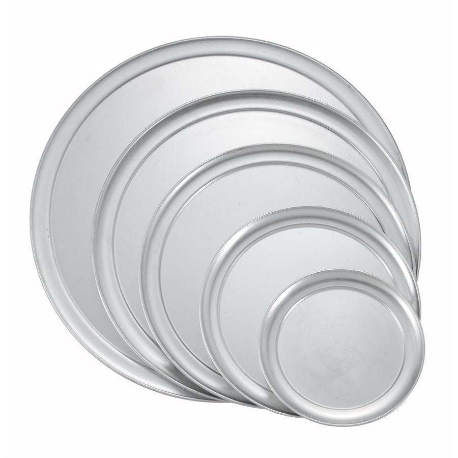 Winco 11-Inch Round Pizza Pan with Wide Rim - Heavy Duty Non-Stick Baking Sheet for Homemade Pizza, Bread & Cookies | Perfect for Oven, Grill & Outdoor Cooking