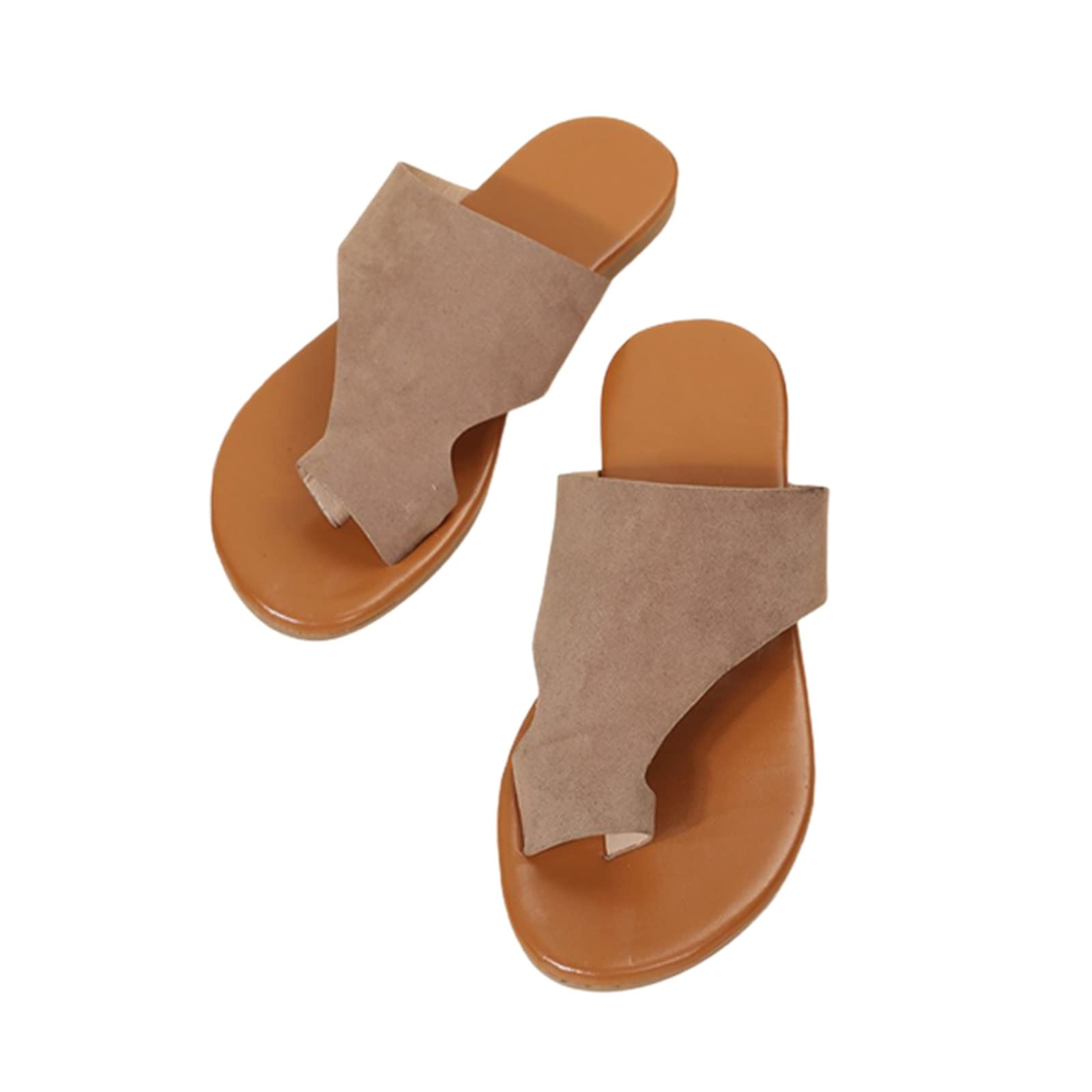 Orthopedic Women's Sandals for Bunions - Open Toe Bunion Corrector Shoes for Summer, Beach & Travel - Comfortable Footwear for Big Toe Pain Relief (Brown, Size 7.5) | Perfect for Walking, Vacation & Post-Surgery Recovery