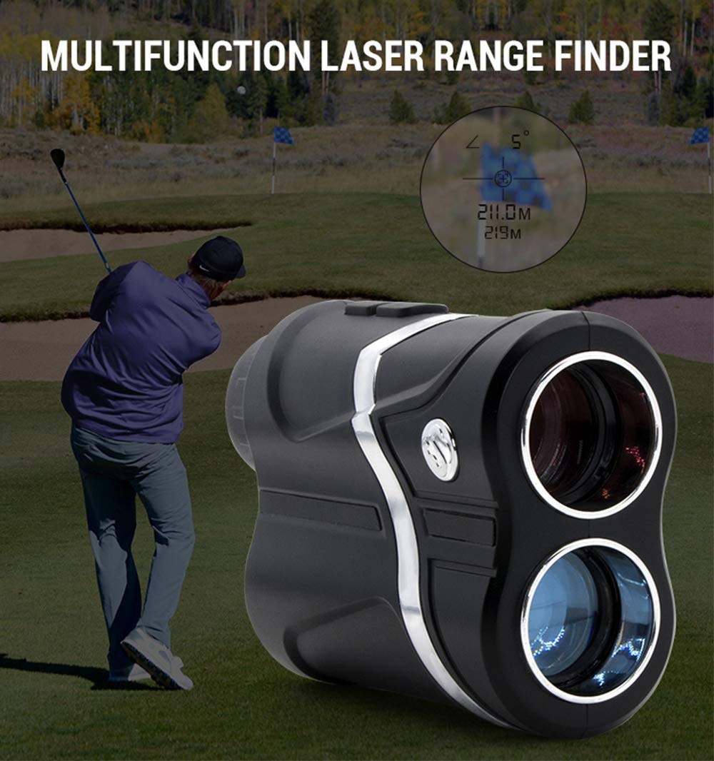 Premium Golf Rangefinder with Slope, Angle & Height Measurement - 650/1500 Yards Laser Range Finder with Flag Lock, Vibration & 7X Magnification - Rechargeable for Golf, Archery & Hunting - Perfect for Course Play, Tournament Practice & Outdoor Sports