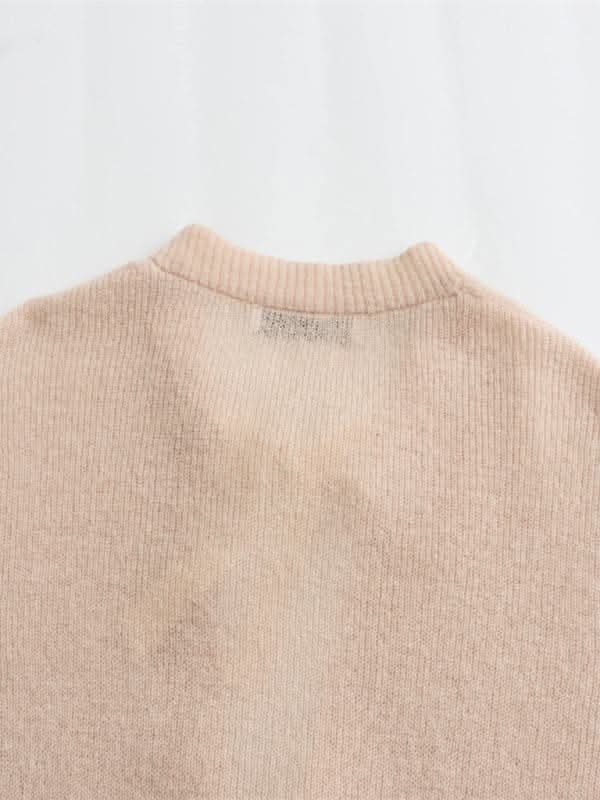 Elegant Knitted Bow Tie Cardigan for Women - Stylish Fall & Winter Layering Piece for Office, Date Night & Casual Outings