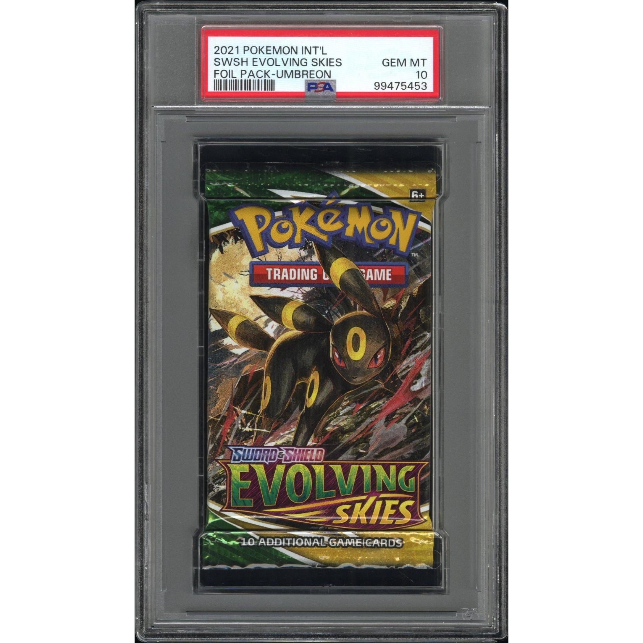 2021 Pokemon Evolving Skies Booster Pack - Umbreon PSA 10 Graded Card | Rare Collectible for Trading Card Game (TCG) Players & Pokemon Fans | Perfect for Tournaments, Gifts, and Display Collections