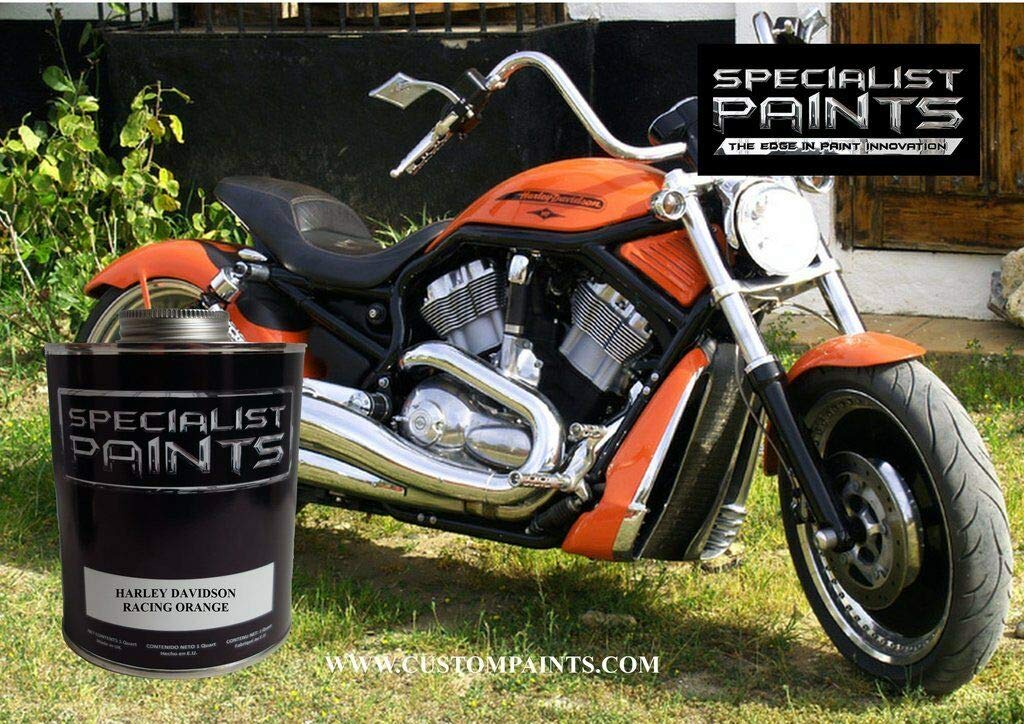 Racing Orange Automotive Paint - 1 Quart (Code S28552) - Compatible with Harley Davidson Motorcycles - Perfect for Bike Customization & Touch-Ups