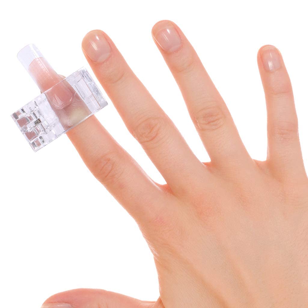 20PCS Nail Tips Clips for Polygel Nail Extensions - DIY Manicure Tools for Quick Building & Finger Nail Art - Perfect for Salon, Home Use & Professional Nail Technicians