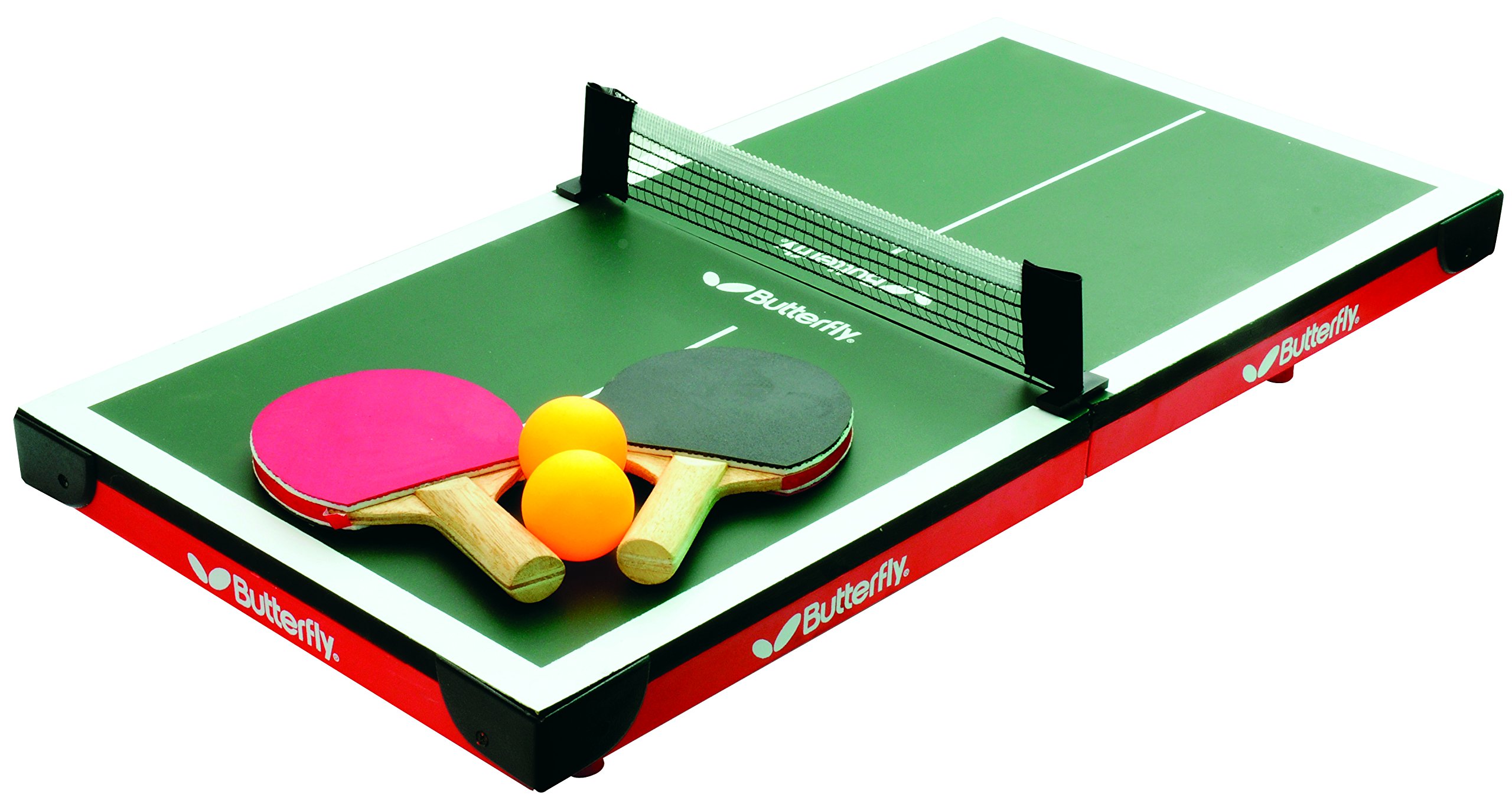 Butterfly Mini Table Tennis Table - Compact Indoor/Outdoor Ping Pong Table for Kids & Adults - Perfect for Home, Office, or Backyard Fun