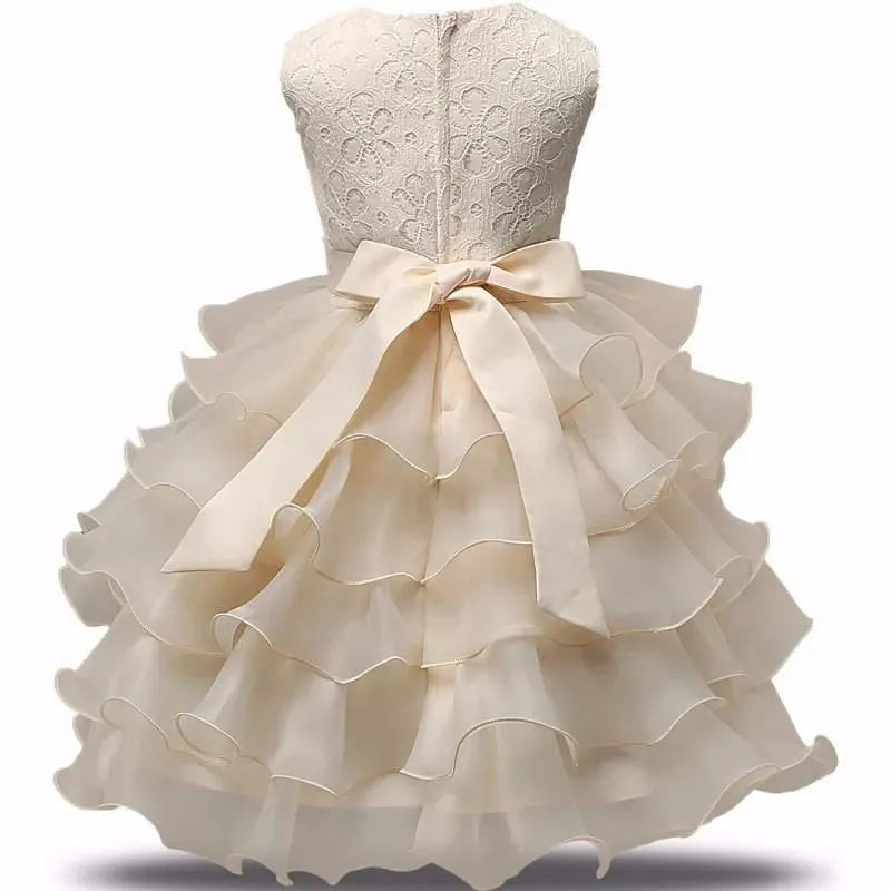 Girls Party Dress for Kids 3-7 Years - Cute Floral Summer Dress for Birthday, Wedding & Special Occasions