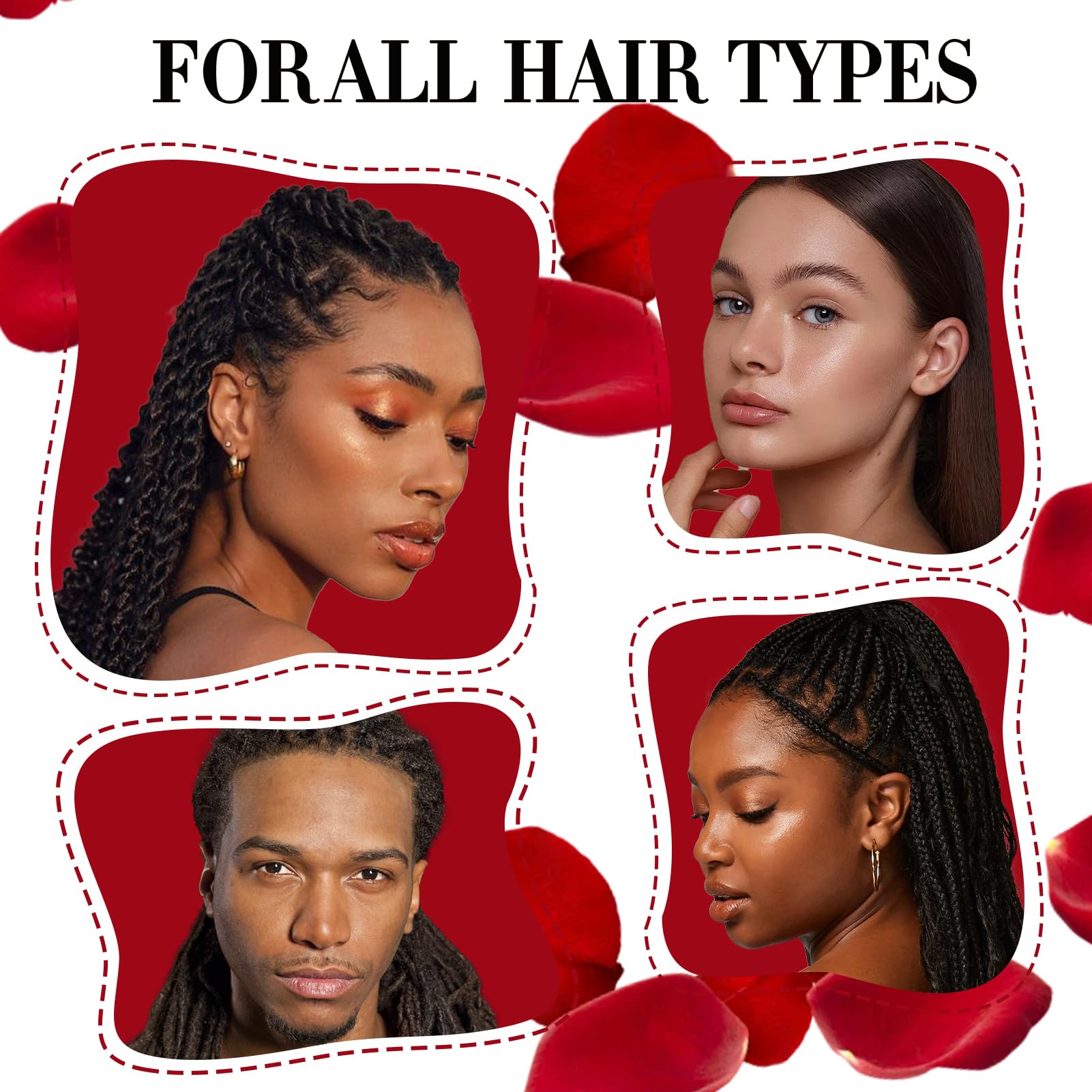 Organic Rose Water & Peppermint Hair Spray for Locs & Dreadlocks - Hydrating Scalp Moisturizer with Natural Ingredients - Refreshing & Nourishing Treatment for Dry Hair - Perfect for Daily Hydration & Scalp Care Routine