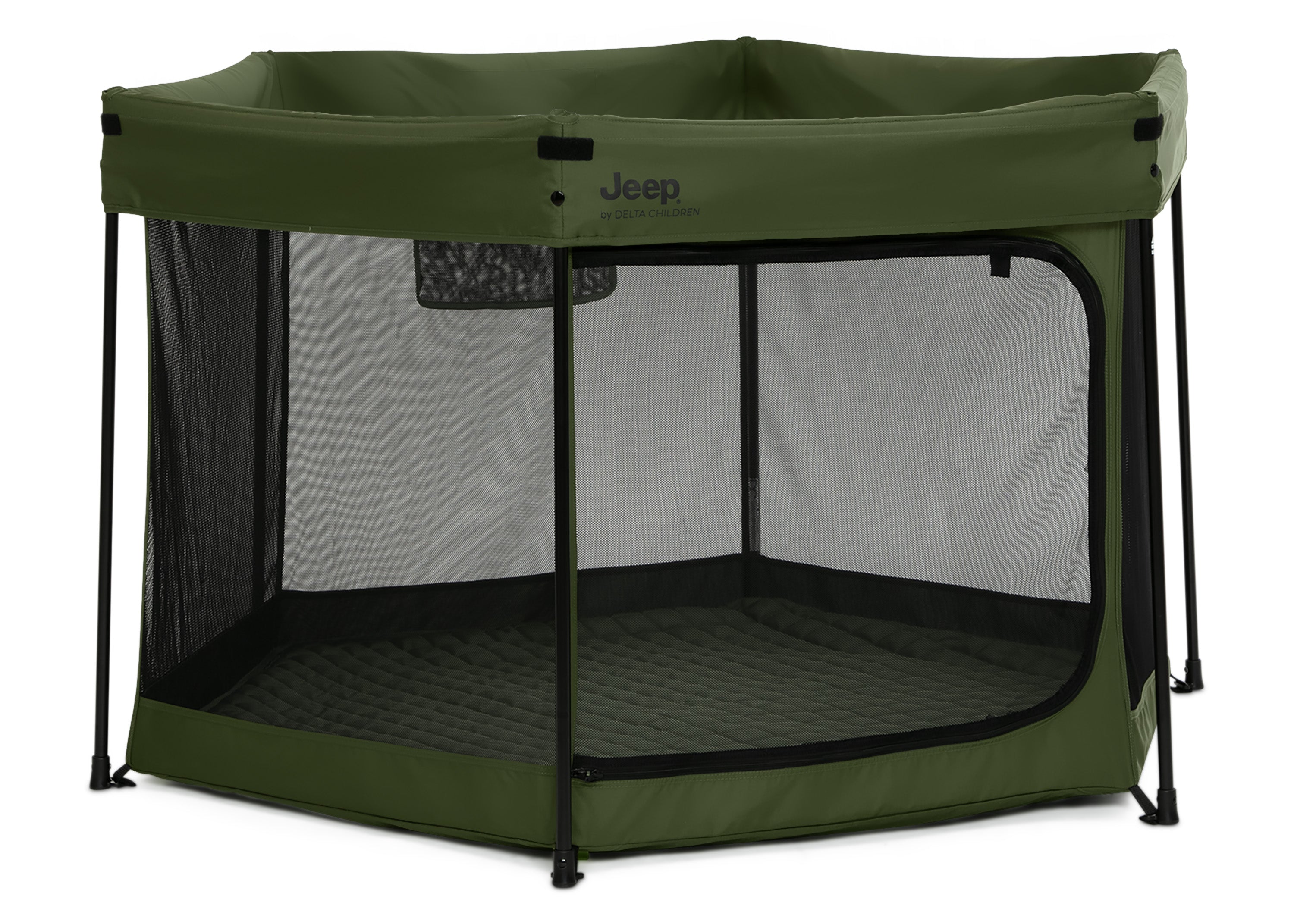 Hexagon Pop Up Playpen for Babies & Toddlers - Portable Play Yard with Removable Canopy - Indoor & Outdoor Use for Home, Park, Beach, and Travel