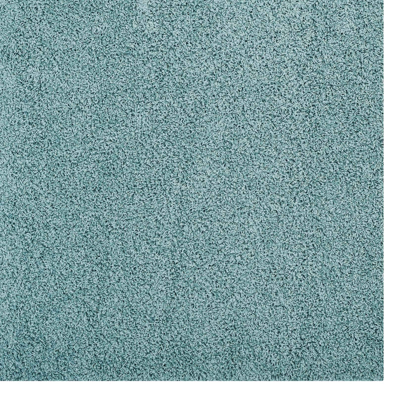 Modern Contemporary Urban Design Blue Area Rug - Non-Slip Living Room Carpet Runner for Lounge & Bedroom - Soft Fabric Floor Mat for Home Decor